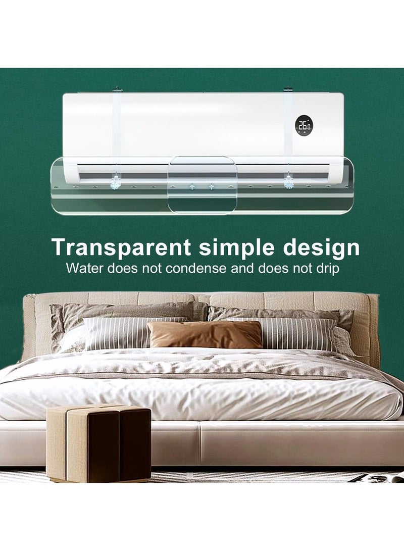 بيوينتي عازل تدفق هواء مكيف قابل للتعديل والتمديد، لملائم أجهزة التكييف المنفصلة (50-100 سم)، مقاوم للتيار المباشر، لا يتطلب تثبيتاً مثقوباً، مناسب للمنزل والمكتب. - Image 5